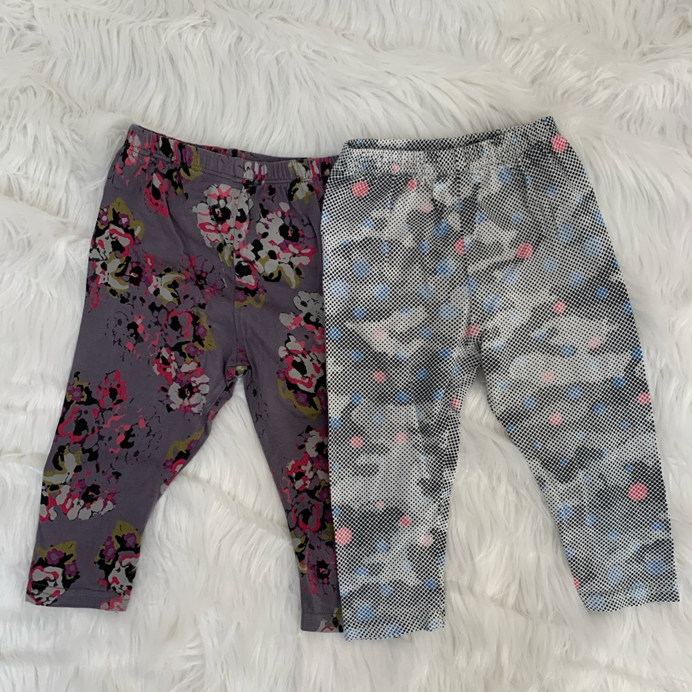 Lucky Wang NYC girls knit jersey leggings - 12M